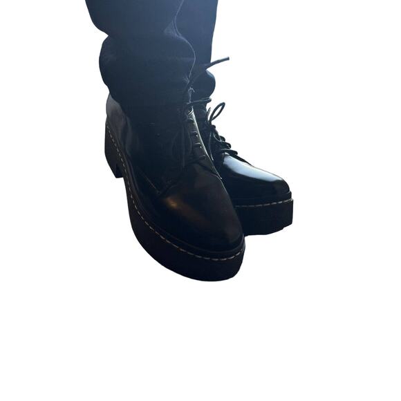 Opening Ceremony platform oxfords size 41 black with white stitching - Picture 4 of 9